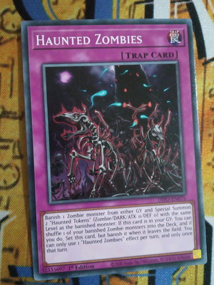 Haunted Zombie Normal Trap κάρτα μεταχειρισμένη για Zombie Deck