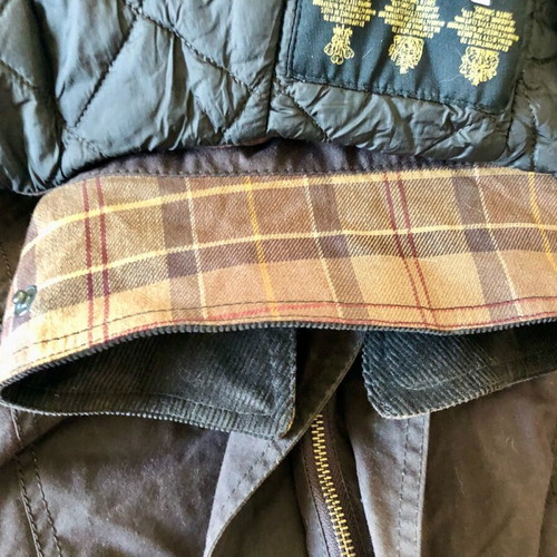 Barbour Original Waxed Storm winter jacket like new, brown, size 3XL