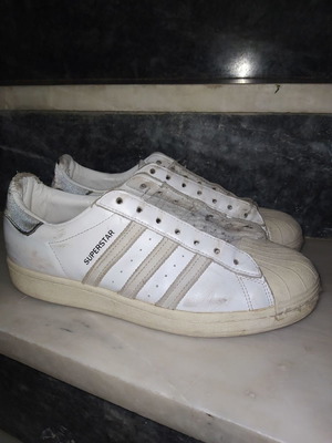 Adidas Superstar 41 αθλητικά μεταχειρισμένα, άσπρα unisex
