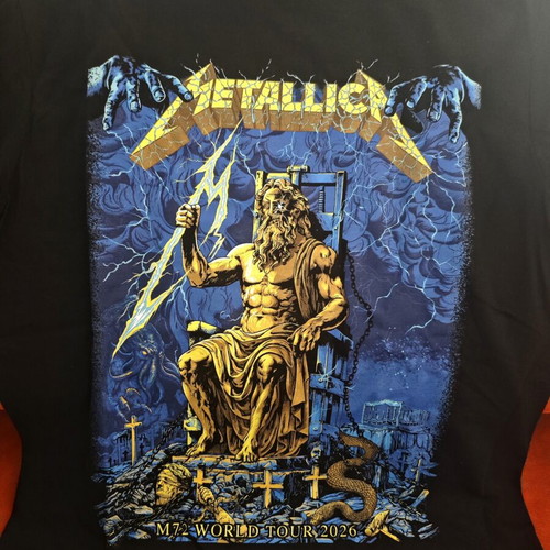 Metallica T-Shirt Athens 2026 Dias Gildan Medium new, black
