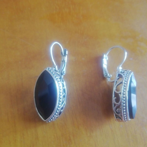 Vintage earrings like new, two pairs Gianniotika with synthetic crystals