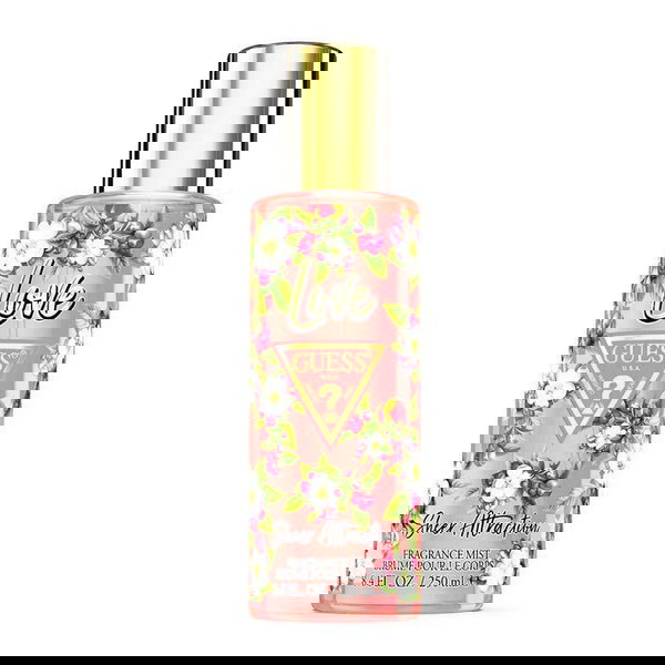 Guess Love Sheer Attraction Body Mist 250ml Γυναικείο άρωμα φρουτώδες γλυκό λουλουδένιο