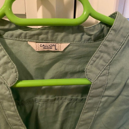 Calliope shirt like new, size large, green