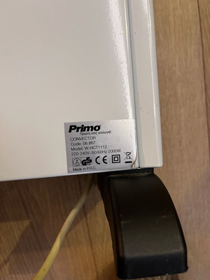 Primo 2000W space heater used