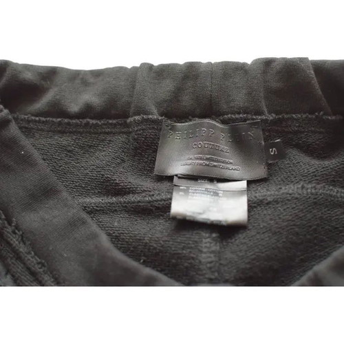 Philipp Plein black pants used, size S, cotton with lace