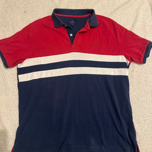 Oxford Company men's polo XL like new, blue multicolor