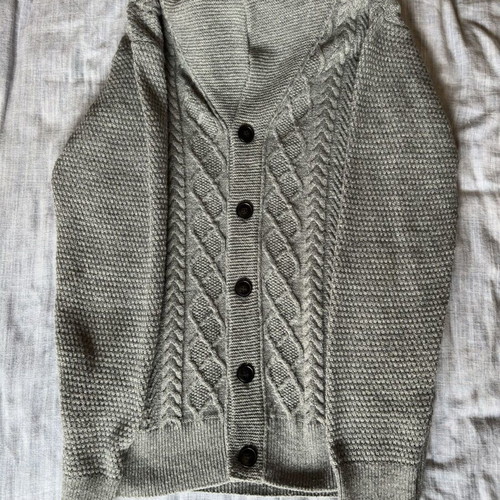 Zara Man men's knitted cardigan gray size L used