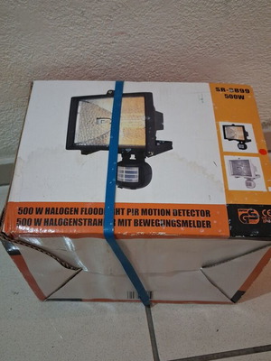 Προβολέας αλογόνου 500W καινούργιος με αισθητήρα κίνησης για εξωτερικούς χώρους