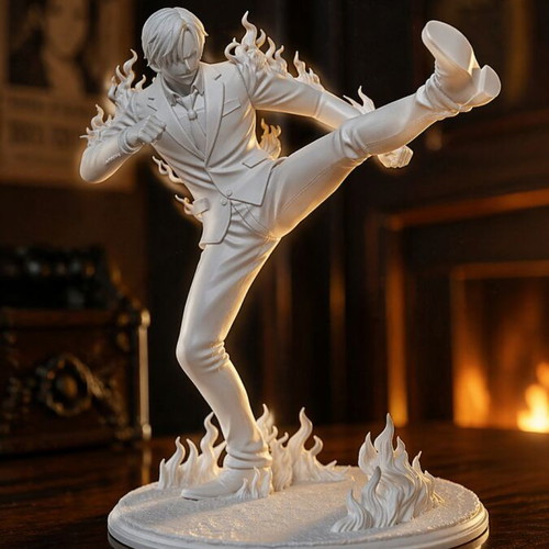 Sanji "Black Leg" One Piece figure Diable Jambe Attack new 15cm