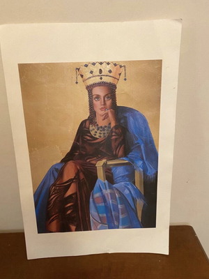 Art Print Βυζαντινής Αυτοκράτειρας σε χαρτί, καινούργιο