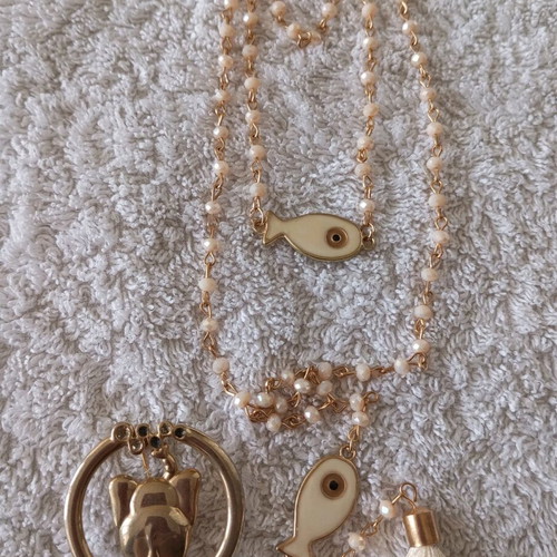 Handmade jewelry new with necklace and elephant brooch