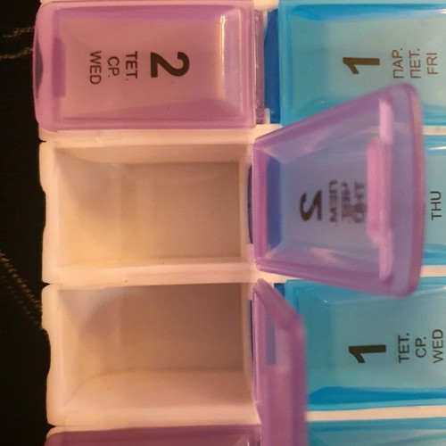 Large pill box new for 2 weeks