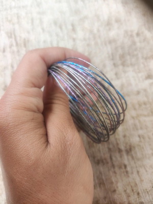 Metal bracelets used, colorful, thin, from Istanbul