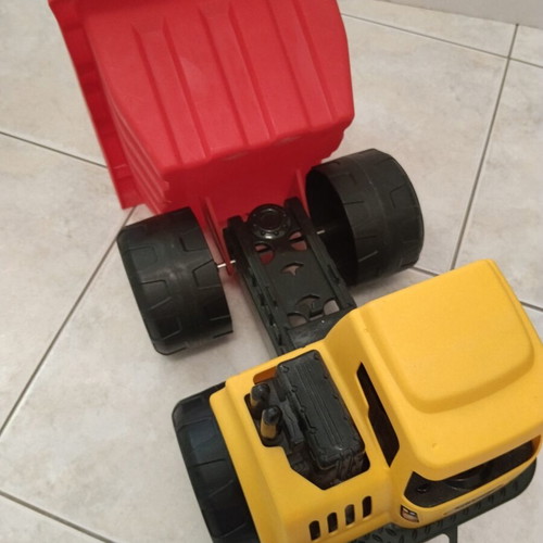 Large toy truck with tipping bed like new