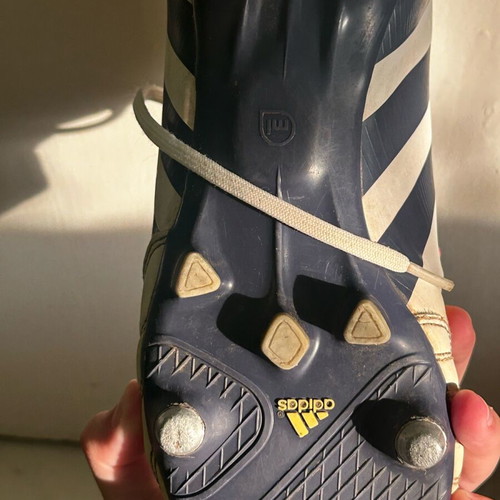 Adidas Predator LZ TRX FG football shoes white, dark blue, like new