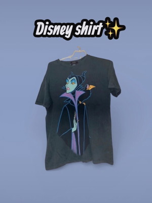 Maleficent Disney T-shirt like new, dark gray, XS