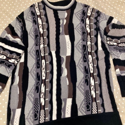 Zara men's knit sweater new, size M, black and gray