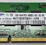  Μνήμη RAM για Laptop Samsung M471B2873EH1-CF8 2GB 204Pin SO-DIMM DDR3