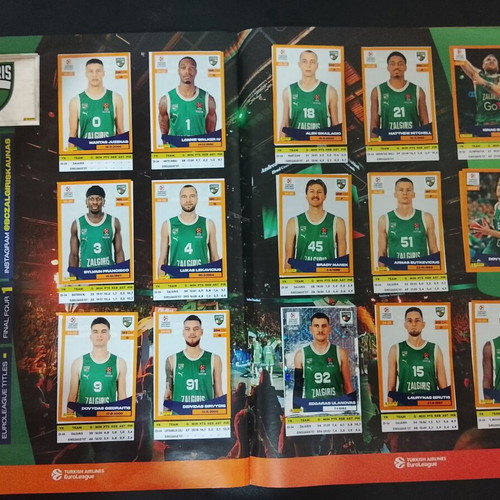 PANINI EUROLEAGUE 2024-25 Sticker Album used with only 4 missing