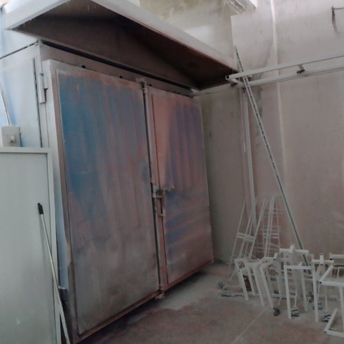 Electrostatic Painting Booth used with oven and spray gun