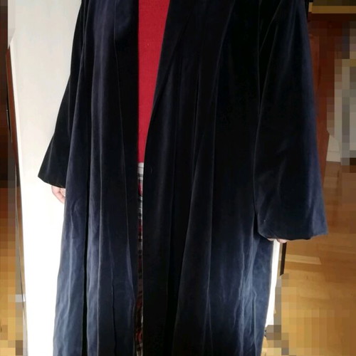 Camomilla velvet oversize coat like new, night blue
