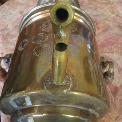 Salishchev/Batashov samovar, pre-1889, authentic antique with award stamps
