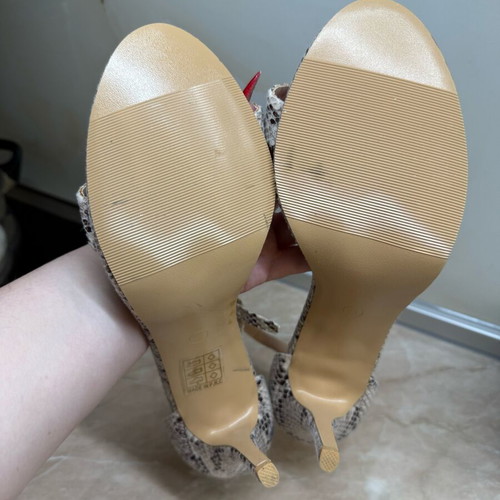 Chic sandals new, size 41, beige brown