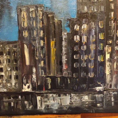 Apo Xenosi oil painting on canvas 100cm x 50cm new
