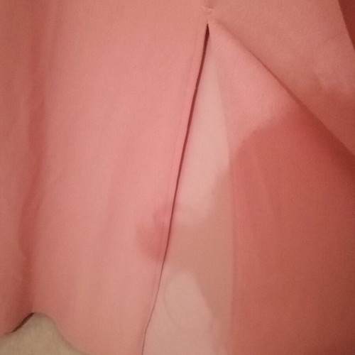 Official pink winter dress and brown fur vest like new