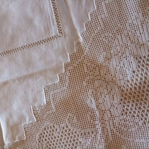 Traditional Handmade Tablecloth Square 95x95 cm like new