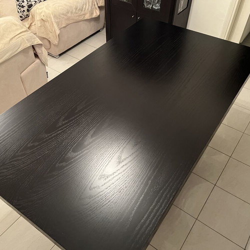 Wenge dining table with extension, unused