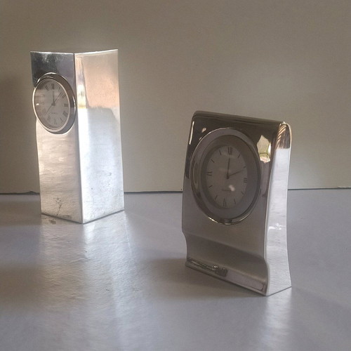 Desk clocks tabletop new, set of 2 pieces