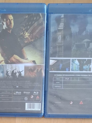 Olympus Has Fallen and London Has Fallen Blu-ray set like new with Greek subtitles