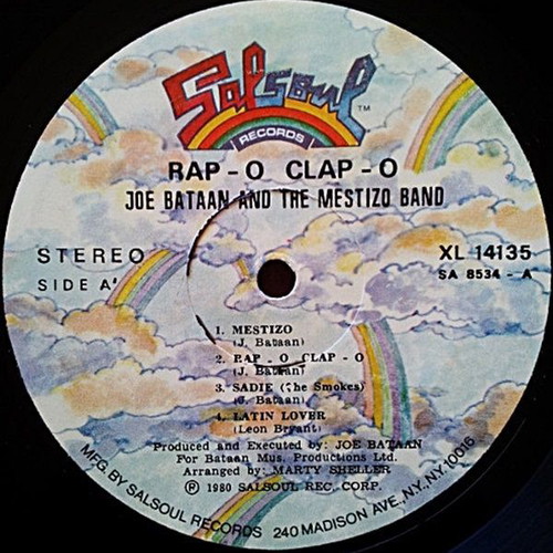 Joe Bataan Rap-O-Clap-O LP used