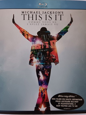 Michael Jackson This Is It Blu-ray like new French edition