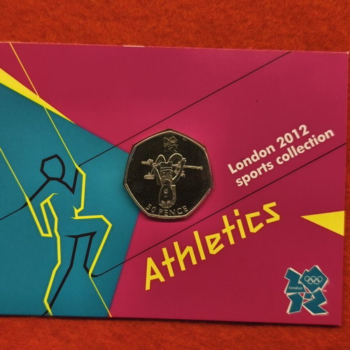 50 Pence Coin Athletics London 2012 New