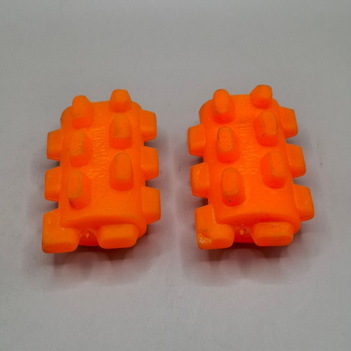 Peter Stuyvesant vintage lighter cases set of 2 used, orange silicone