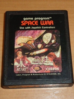 Atari 2600 Space War CX2604 cartridge used, 1978 game