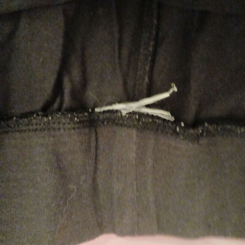 Champion Black Track Pants with Large Logo, Like New