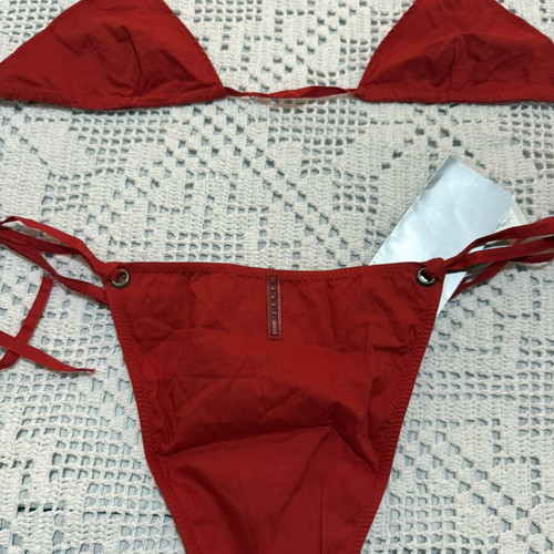 Prada bikini new, red, cotton