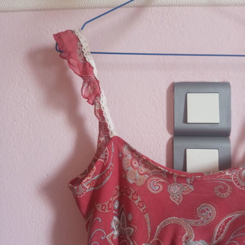Rebecca Blu women's top pink small used, airy