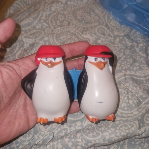 Penguins of Madagascar collectible toys from McDonald's Happy Meal