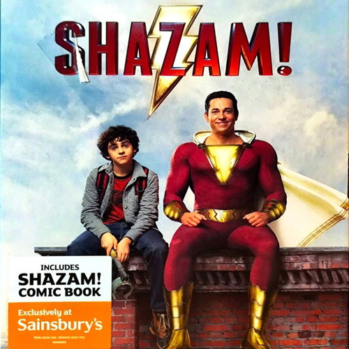 Shazam! DVD action comedy movie with Zachary Levi, Greek subtitles