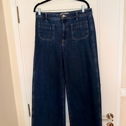 Mango wide leg jeans new, size M 38 10, blue