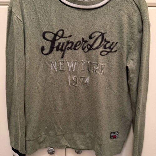 Superdry blouse green like new, size S