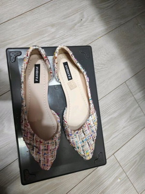 Shein ballerinas new, multicolor, size 43, knit-like fabric