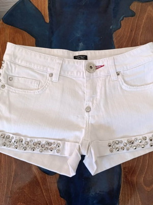 Philipp Plein white shorts with stones, size S