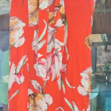 Minkpink Tangerine Dream Floral Midi Dress new, small medium