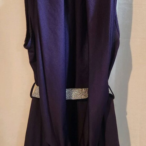 Purple Pink Woman blouse used with silver belt size M