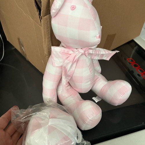 Baby gift set with teddy bear and rattle new